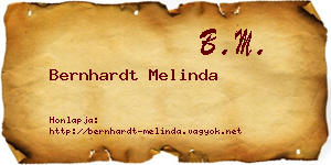 Bernhardt Melinda névjegykártya